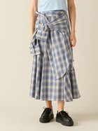 【ファーファー/FURFUR】のシャツドッキングチェックスカート 人気、トレンドファッション・服の通販 founy(ファニー) ファッション Fashion レディースファッション Fashion for Women スカート Skirts シンプル Simple, Minimal スマート Smart, Elegant トレンド Trend, Trending Now ドッキング Docking, Mixed Material パターン Pattern, Design Print フレア Flare, Flared メンズ Men's, Menswear thumbnail BLU[086]|ID: prp329100004799766 ipo3291000000035160636