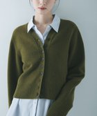 【アーバンリサーチ/URBAN RESEARCH】のカシミヤ強縮Vネックカーディガン KHAKI|ID: prp329100004799770 ipo3291000000034823695