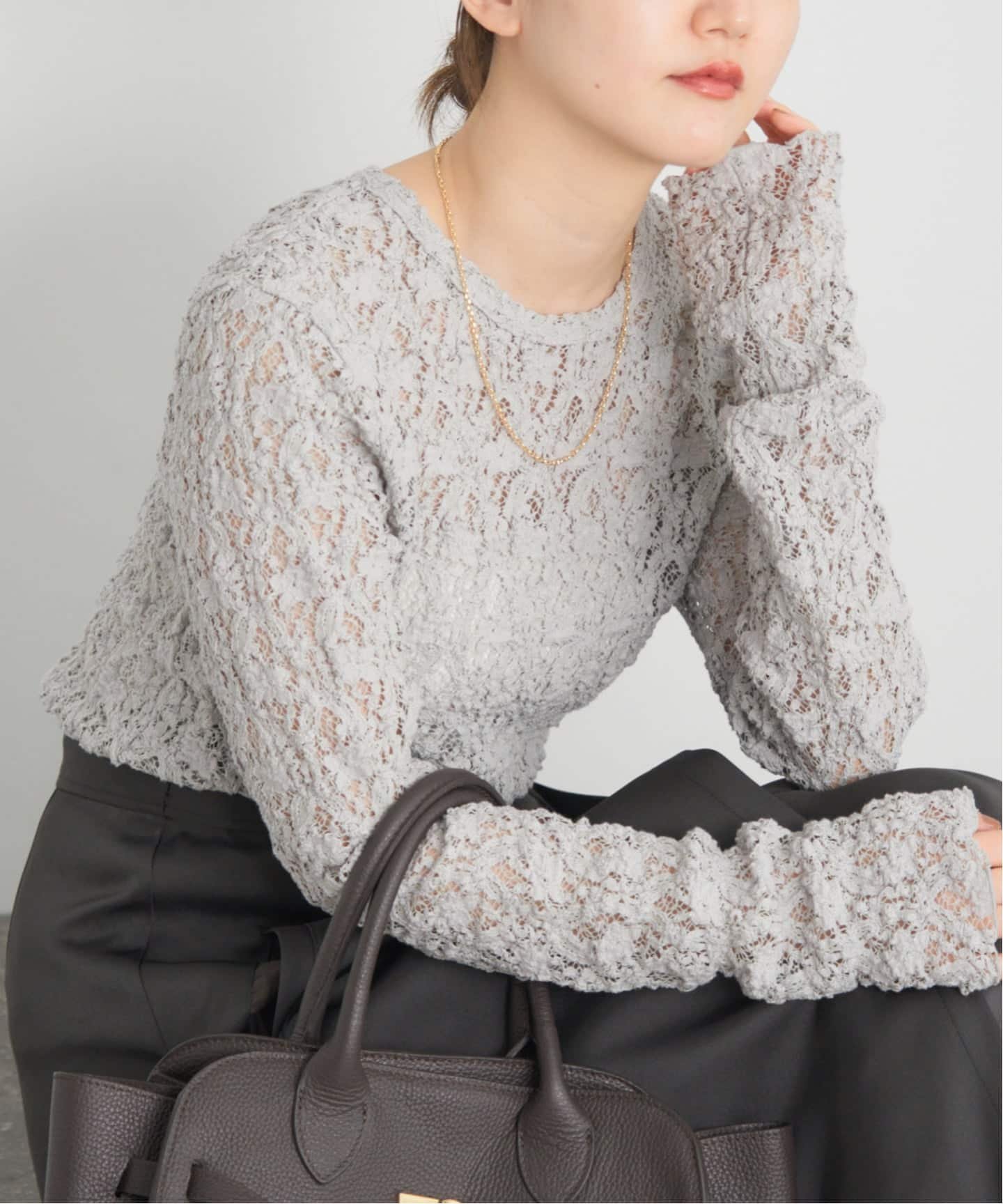 【イエナ/IENA】の《追加2 》Flowerストレッチレースプルオーバー インテリア・キッズ・メンズ・レディースファッション・服の通販 founy(ファニー) 　ファッション　Fashion　レディースファッション　Fashion for Women　トップス・カットソー　Cut & Sew Tops　カジュアルプルオーバー・ニットトップス　Pullovers & Knit Tops / Casual Pullovers　2025年　2025　2025-2026秋冬・A/W　Autumn/Winter 2025–26 AW25–26　エレガント 上品　Elegant　ストレッチ　Stretch, Stretchy Fabric　フラワー　Flower, Floral　モチーフ　Motif, Design Theme　レース　Lace, Lace Fabric　A/W・秋冬　Autumn/Winter　グレーA|ID: prp329100004799779 ipo3291000000034823730