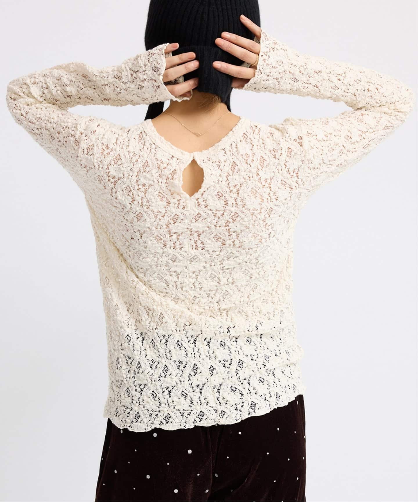 【イエナ/IENA】の《追加2 》Flowerストレッチレースプルオーバー インテリア・キッズ・メンズ・レディースファッション・服の通販 founy(ファニー) 　ファッション　Fashion　レディースファッション　Fashion for Women　トップス・カットソー　Cut & Sew Tops　カジュアルプルオーバー・ニットトップス　Pullovers & Knit Tops / Casual Pullovers　2025年　2025　2025-2026秋冬・A/W　Autumn/Winter 2025–26 AW25–26　エレガント 上品　Elegant　ストレッチ　Stretch, Stretchy Fabric　フラワー　Flower, Floral　モチーフ　Motif, Design Theme　レース　Lace, Lace Fabric　A/W・秋冬　Autumn/Winter　ナチュラル|ID: prp329100004799779 ipo3291000000034823733