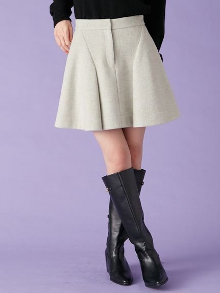 【リリーブラウン/Lily Brown】のフレアミニスカート インテリア・キッズ・メンズ・レディースファッション・服の通販 founy(ファニー) 　ファッション　Fashion　レディースファッション　Fashion for Women　スカート　Skirts　ミニスカート　Mini Skirts　コンパクト　Compact, Small Size　今季　This Season, Current Season　スウェット / スエット　Sweatshirt, Sweatwear　スマート　Smart, Elegant　定番　Standard, Basic Item　フィット　Fit, Slim Fit　フレア　Flare, Flared　フロント　Front, Front Design　ミニスカート　Mini Skirt, Short Skirt　おすすめ　Recommended / Our Picks　エレガント 上品　Elegant　MNT[021]|ID: prp329100004799787 ipo3291000000034823786