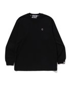 【ア ベイシング エイプ/A BATHING APE】のONE POINT RELAXED FIT LS TEE 人気、トレンドファッション・服の通販 founy(ファニー) ファッション Fashion レディースファッション Fashion for Women スリーブ Sleeve, Long Sleeve / Short Sleeve ロング Long, Long-Length ワンポイント One Point, Statement Accent thumbnail BLACK|ID: prp329100004799789 ipo3291000000035113898