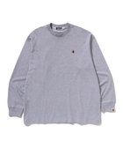 【ア ベイシング エイプ/A BATHING APE】のONE POINT RELAXED FIT LS TEE 人気、トレンドファッション・服の通販 founy(ファニー) ファッション Fashion レディースファッション Fashion for Women スリーブ Sleeve, Long Sleeve / Short Sleeve ロング Long, Long-Length ワンポイント One Point, Statement Accent thumbnail GRAY|ID: prp329100004799789 ipo3291000000035113899
