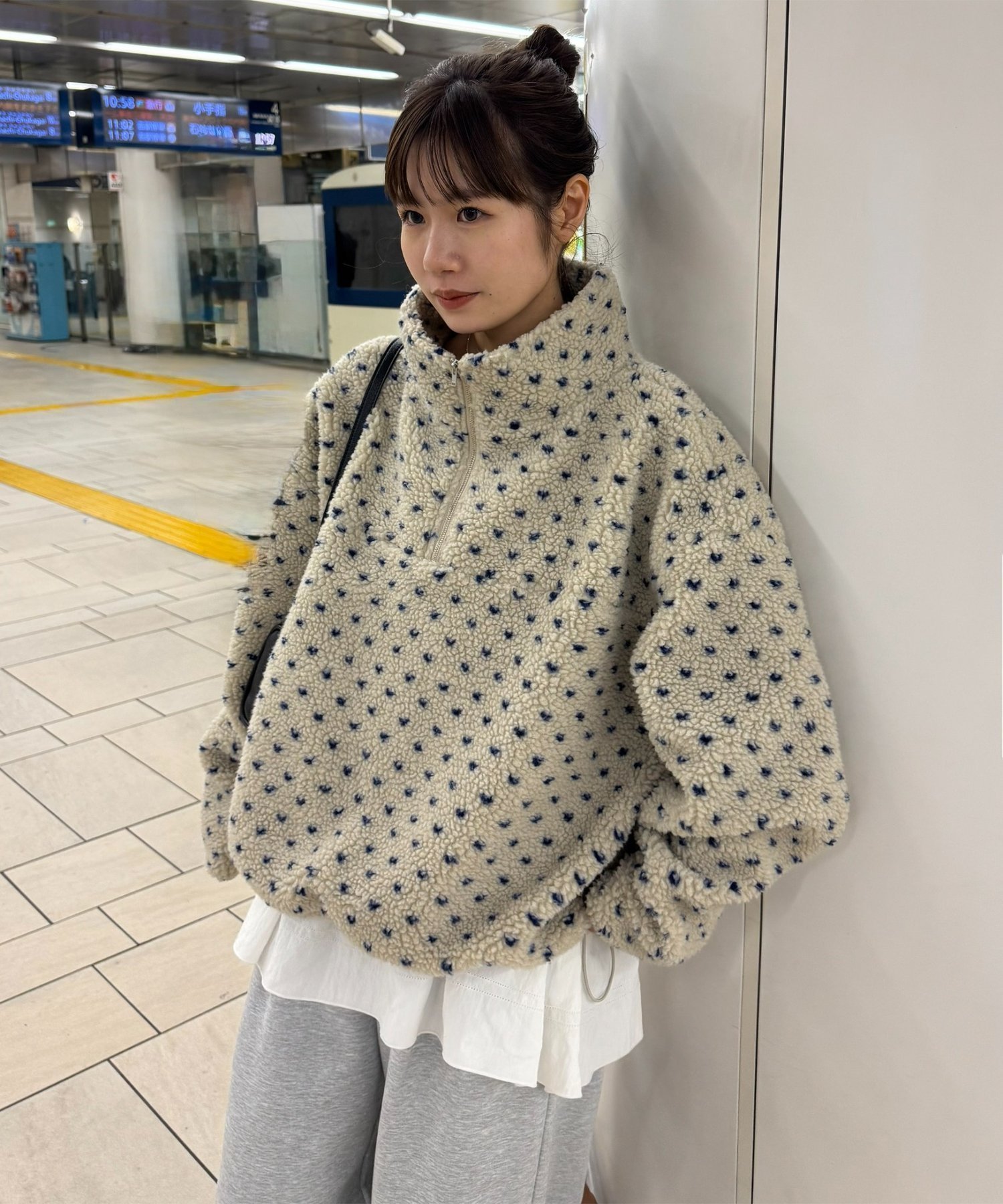 【ディスコート/Discoat】の【umm.】柄アソートボアハーフZIP 人気、トレンドファッション・服の通販 founy(ファニー) 　ファッション　Fashion　レディースファッション　Fashion for Women　ガーリー　Girly, Feminine Style　ジップ　Zip, Zipper　ドローコード　Drawcord, Drawstring Cord　ハーフ　Half, Half-Length　パイピング　Piping, Trim Design　レオパード　Leopard, Animal Print　今季　This Season, Current Season　冬　Winter / This Winter　 other-1|ID: prp329100004799809 ipo3291000000035173685