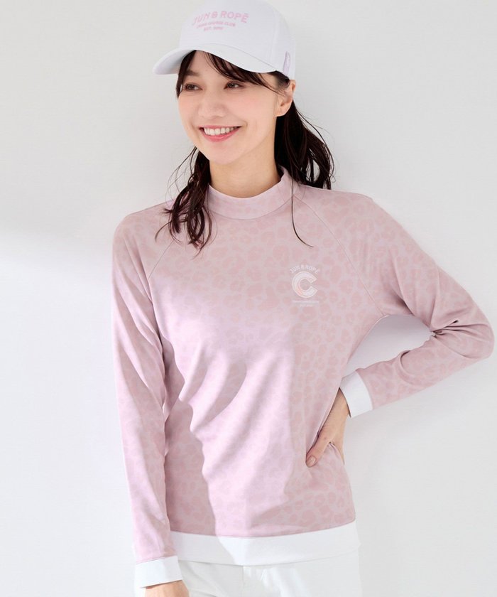 【ジュンアンドロペ/JUN&ROPE】の【UVカット】【接触冷感】【防透け】アニマル柄長袖モックプルオーバー インテリア・キッズ・メンズ・レディースファッション・服の通販 founy(ファニー) https://founy.com/ ファッション Fashion レディースファッション Fashion for Women トップス・カットソー Cut & Sew Tops カジュアルプルオーバー・ニットトップス Pullovers & Knit Tops / Casual Pullovers アニマル Animal Print ゴルフ Golf ストレッチ Stretch, Stretchy Fabric スリーブ Sleeve, Long Sleeve / Short Sleeve ポケット Pocket, Pocket Detail モックネック Mock Neck, Short Turtleneck 人気 Popular, Best Seller 長袖 Long Sleeve, Full Sleeve |ID: prp329100004799811 ipo3291000000034823954