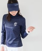 【ジュンアンドロペ/JUN&ROPE】の【UVカット】【接触冷感】【防透け】アニマル柄長袖モックプルオーバー ネイビー(40)|ID: prp329100004799811 ipo3291000000034823957