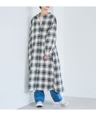 【コーエン/COEN】のオンブレチェックライトネルシャツワンピース OFF WHITE|ID: prp329100004799817 ipo3291000000035161661