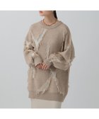 【レプシィム ローリーズファーム/LEPSIM LOWRYS FARM】のフリンジニットチュニック ベージュ52|ID: prp329100004799833 ipo3291000000035184916