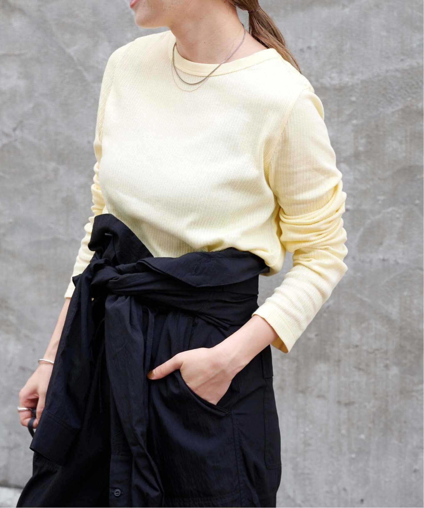 【アウトドアプロダクツ ユージュアルシングス/OUTDOOR PRODUCTS Usual Things】の吸湿発熱 ジンジャーシアーロンTEE 人気、トレンドファッション・服の通販 founy(ファニー) 　ファッション　Fashion　レディースファッション　Fashion for Women　トップス・カットソー　Cut & Sew Tops　ロングTシャツ・Tシャツ　Longline T-Shirts & Tees　シンプル　Simple, Minimal　デニム　Denim, Jeans Material　エレガント 上品　Elegant　定番　Standard, Basic Item　 other-1|ID: prp329100004799834 ipo3291000000034824067