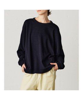 【マーコート/MARcourt】のMidiUmi クルーネックワイドプルオーバー 人気、トレンドファッション・服の通販 founy(ファニー) ファッション Fashion レディースファッション Fashion for Women トップス・カットソー Cut & Sew Tops カジュアルプルオーバー・ニットトップス Pullovers & Knit Tops / Casual Pullovers おすすめ Recommended / Our Picks インナー Innerwear カットソー Cut and Sewn Top ポケット Pocket, Pocket Detail リラックス Relax, Relaxed Fit 夏 Summer 無地 Plain, Solid Color A/W・秋冬 Autumn/Winter 長袖 Long Sleeve, Full Sleeve |ID:prp329100004799841