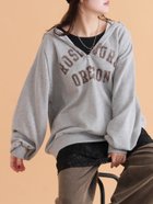 【エヘカソポ/ehka sopo】のハーフジッププリントパーカー 人気、トレンドファッション・服の通販 founy(ファニー) ファッション Fashion レディースファッション Fashion for Women トップス・カットソー Cut & Sew Tops レディースパーカー・カジュアルフーディー Casual Hoodies & Sweatshirts おすすめ Recommended / Our Picks カットソー Cut and Sewn Top ハーフ Half, Half-Length パーカー Hoodie, Parka フロント Front, Front Design thumbnail グレー|ID: prp329100004799846 ipo3291000000034944169