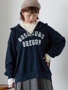 【エヘカソポ/ehka sopo】のハーフジッププリントパーカー 人気、トレンドファッション・服の通販 founy(ファニー) ファッション Fashion レディースファッション Fashion for Women トップス・カットソー Cut & Sew Tops レディースパーカー・カジュアルフーディー Casual Hoodies & Sweatshirts おすすめ Recommended / Our Picks カットソー Cut and Sewn Top ハーフ Half, Half-Length パーカー Hoodie, Parka フロント Front, Front Design thumbnail ネイビー|ID: prp329100004799846 ipo3291000000034944172