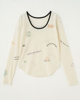 【ローズバッド/ROSE BUD】のSHEER VELOUR L/S TEE 人気、トレンドファッション・服の通販 founy(ファニー) ファッション Fashion レディースファッション Fashion for Women トップス・カットソー Cut & Sew Tops ベロアトップス Velour Tops / Velvet-Look Items シアー Sheer, See-Through シンプル Simple, Minimal デニム Denim, Jeans Material パイピング Piping, Trim Design プリント Print, Printed Pattern ベロア Velour, Soft Velvet |ID:prp329100004799847