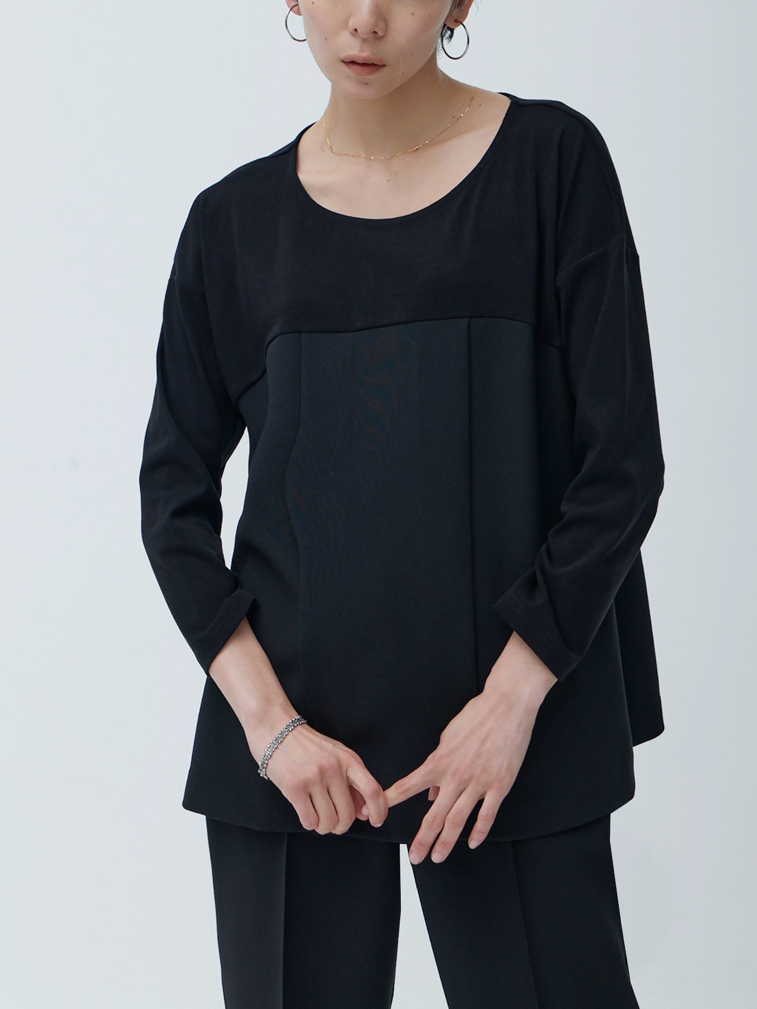 【ブラウンアンドストリート/Brown&Street】のトーンミックストップス【セットアップ対応】 インテリア・キッズ・メンズ・レディースファッション・服の通販 founy(ファニー) ファッション Fashion レディースファッション Fashion for Women トップス・カットソー Cut & Sew Tops セットアップ Matching Sets レディーストップス・ブラウス Tops & Blouses / Assorted Women's Tops カットソー Cut and Sewn Top ジャケット Jacket, Outerwear スラックス Slacks, Dress Pants スーツ Suit, Formalwear セットアップ Set-Up, Coordinated Outfit デニム Denim, Jeans Material 定番 Standard, Basic Item 時計 Watch, Wristwatch バランス Balance, Style Balance フィット Fit, Slim Fit フォルム Silhouette, Form ブレスレット Bracelet, Wristband おすすめ Recommended / Our Picks ビジネス 仕事 通勤 Business / Work / Commuting ブラック|ID: prp329100004799851 ipo3291000000034824148