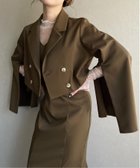 【ジュノア/JUNOAH】のジャケットセットキャミワンピース ブラウン|ID: prp329100004799852 ipo3291000000034916804