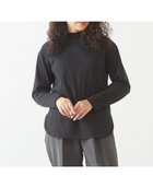 【メルローズ クレール/MELROSE claire】の【程よい厚み安心感のあるコットンスムースプルオーバー】 ブラック|ID: prp329100004799853 ipo3291000000034824156