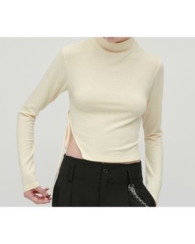 【エイチオーヴィー/H O V】のkiehtova/SMOOTH SIDE SLIT TOPS/スムース サイドスリット トップス 長袖 ハイネック 人気、トレンドファッション・服の通販 founy(ファニー) ファッション Fashion レディースファッション Fashion for Women トップス・カットソー Cut & Sew Tops スリット Slit, Slit Detail ハイネック High Neck, Mock Neck リボン Ribbon, Bow 長袖 Long Sleeve, Full Sleeve |ID:prp329100004799855