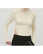 【エイチオーヴィー/H O V】のkiehtova/SMOOTH SIDE SLIT TOPS/スムース サイドスリット トップス 長袖 ハイネック ivory|ID: prp329100004799855 ipo3291000000034824161