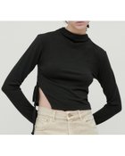 【エイチオーヴィー/H O V】のkiehtova/SMOOTH SIDE SLIT TOPS/スムース サイドスリット トップス 長袖 ハイネック black|ID: prp329100004799855 ipo3291000000034824162