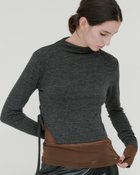 【エイチオーヴィー/H O V】のkiehtova/SMOOTH SIDE SLIT TOPS/スムース サイドスリット トップス 長袖 ハイネック gray|ID: prp329100004799855 ipo3291000000034824163