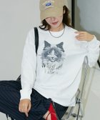 【フリークスストア/FREAK'S STORE】の手書き風 キャット プリント 箔ロゴ ロンT 限定展開 25AW 人気、トレンドファッション・服の通販 founy(ファニー) ファッション Fashion レディースファッション Fashion for Women トップス・カットソー Cut & Sew Tops ロングTシャツ・Tシャツ Longline T-Shirts & Tees 2025年 2025 2025-2026秋冬・A/W Autumn/Winter 2025–26 AW25–26 冬 Winter / This Winter プリント Print, Printed Pattern A/W・秋冬 Autumn/Winter thumbnail ホワイト|ID: prp329100004799864 ipo3291000000034943522