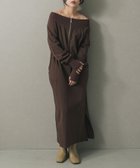 【センスオブプレイス/SENSE OF PLACE by URBAN RESEARCH】のオフショルハーフジップワンピース 人気、トレンドファッション・服の通販 founy(ファニー) ファッション Fashion レディースファッション Fashion for Women ワンピース Dresses 2025年 2025 2025-2026秋冬・A/W Autumn/Winter 2025–26 AW25–26 冬 Winter / This Winter シンプル Simple, Minimal ジップ Zip, Zipper フロント Front, Front Design エレガント 上品 Elegant A/W・秋冬 Autumn/Winter thumbnail BROWN|ID: prp329100004799874 ipo3291000000034824259