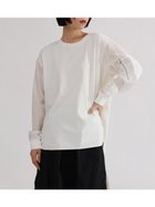 【ラシュッド/LASUD】のMA-1風アームシアートップス 人気、トレンドファッション・服の通販 founy(ファニー) ファッション Fashion レディースファッション Fashion for Women アウター Coat / Outerwear Collection MA-1ジャケット MA-1 Bomber Jackets / Flight Jackets シアー Sheer, See-Through スリット Slit, Slit Detail バランス Balance, Style Balance ポケット Pocket, Pocket Detail ミリタリー Military, Army Style モチーフ Motif, Design Theme ワッフル Waffle, Waffle Knit thumbnail オフホワイト|ID: prp329100004799883 ipo3291000000035172065