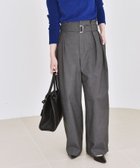 【シップス フォー ウィメン/SHIPS】のquaranciel 洗濯機可能 ハンサム ハイウエスト ベルト ワイド パンツ グレー|ID: prp329100004799896 ipo3291000000034858243