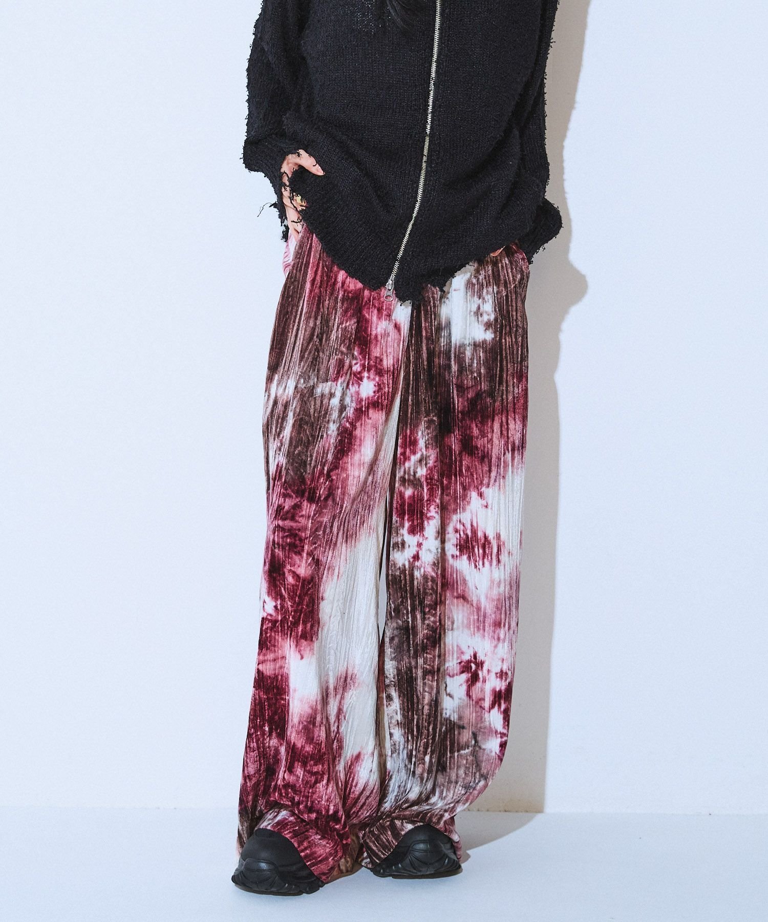 【ジーナシス/JEANASiS】のタイダイベロアイージーパンツ インテリア・キッズ・メンズ・レディースファッション・服の通販 founy(ファニー) ファッション Fashion レディースファッション Fashion for Women パンツ Pants & Trousers おすすめ Recommended / Our Picks シンプル Simple, Minimal ベロア Velour, Soft Velvet ワイド Wide, Wide Fit A/W・秋冬 Autumn/Winter レッド系その他|ID: prp329100004799900 ipo3291000000034824443