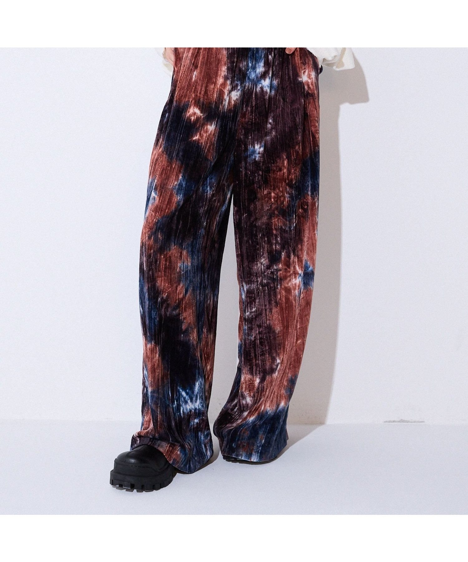 【ジーナシス/JEANASiS】のタイダイベロアイージーパンツ インテリア・キッズ・メンズ・レディースファッション・服の通販 founy(ファニー) ファッション Fashion レディースファッション Fashion for Women パンツ Pants & Trousers おすすめ Recommended / Our Picks シンプル Simple, Minimal ベロア Velour, Soft Velvet ワイド Wide, Wide Fit A/W・秋冬 Autumn/Winter ブラウン系その他|ID: prp329100004799900 ipo3291000000034824447
