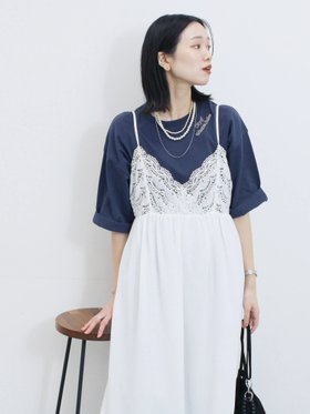 【サマンサモスモス/Samansa Mos2】の胸レースキャミワンピース 人気、トレンドファッション・服の通販 founy(ファニー) ファッション Fashion レディースファッション Fashion for Women ワンピース Dresses キャミソールワンピース Camisole Dresses おすすめ Recommended / Our Picks カットソー Cut and Sewn Top キャミワンピース Cami Dress, Slip Dress レース Lace, Lace Fabric |ID:prp329100004799906