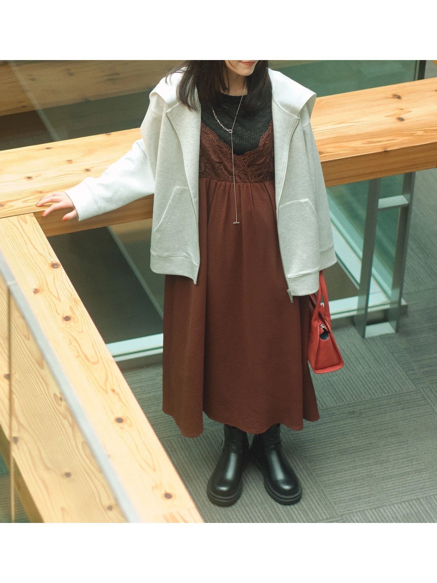 【サマンサモスモス/Samansa Mos2】の胸レースキャミワンピース インテリア・キッズ・メンズ・レディースファッション・服の通販 founy(ファニー) ファッション Fashion レディースファッション Fashion for Women ワンピース Dresses キャミソールワンピース Camisole Dresses おすすめ Recommended / Our Picks カットソー Cut and Sewn Top キャミワンピース Cami Dress, Slip Dress レース Lace, Lace Fabric ブラウン|ID: prp329100004799906 ipo3291000000034824492