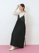 【サマンサモスモス/Samansa Mos2】の胸レースキャミワンピース 人気、トレンドファッション・服の通販 founy(ファニー) ファッション Fashion レディースファッション Fashion for Women ワンピース Dresses キャミソールワンピース Camisole Dresses おすすめ Recommended / Our Picks カットソー Cut and Sewn Top キャミワンピース Cami Dress, Slip Dress レース Lace, Lace Fabric thumbnail ブラック|ID: prp329100004799906 ipo3291000000034824495
