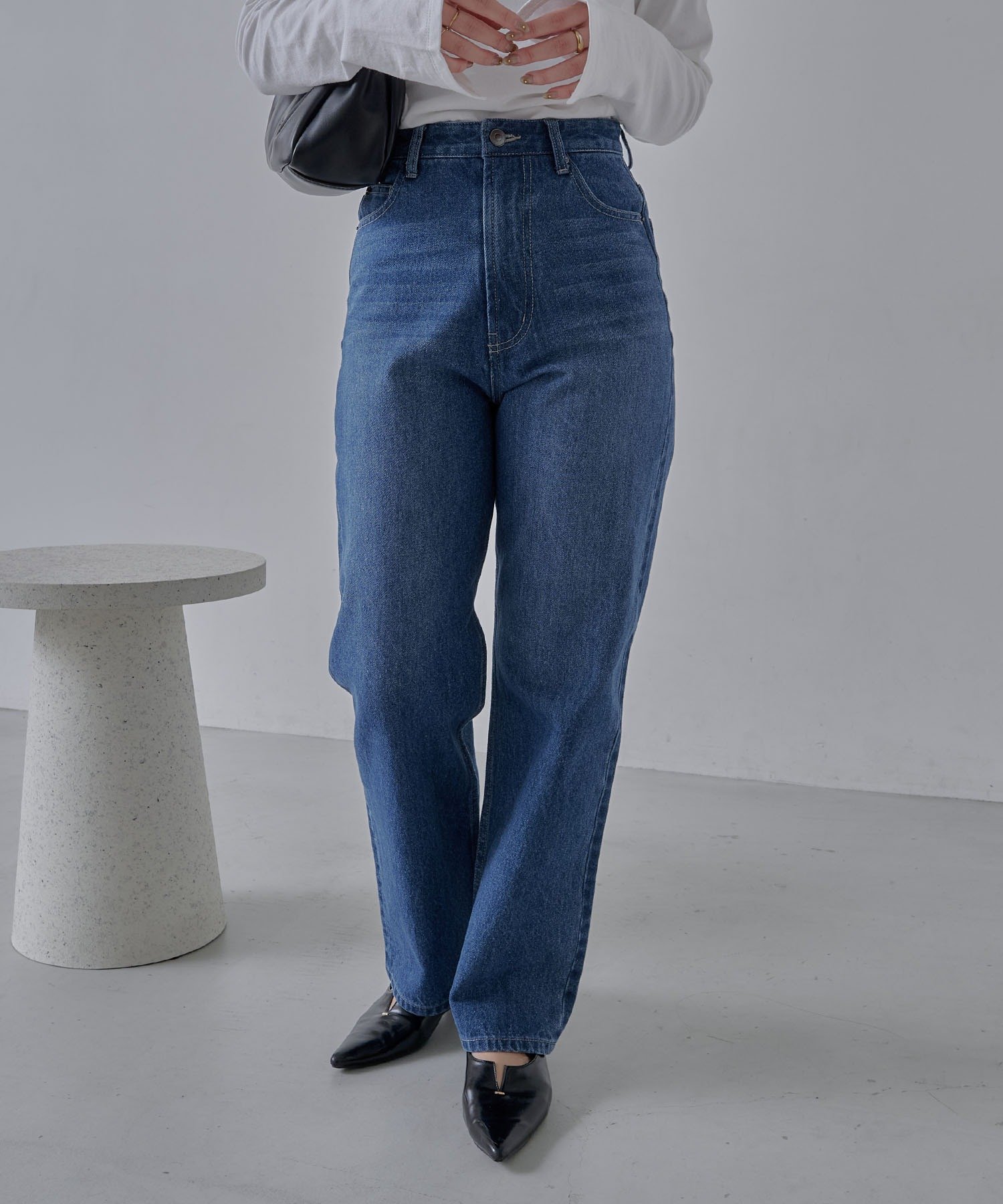 【カプリシューレマージュ/CAPRICIEUX LEMAGE】の【新色/人気アイテムがアップグレード】13ozハイウエストストレートデニム インテリア・キッズ・メンズ・レディースファッション・服の通販 founy(ファニー) ファッション Fashion レディースファッション Fashion for Women インディゴ Indigo Denim インナー Innerwear カーディガン Cardigan, Knitwear ギャザー Gathered, Ruffled ストレート Straight, Straight Cut デニム Denim, Jeans Material パッチ Patch, Appliqué ビスチェ Bustier, Corset Top 人気 Popular, Best Seller ブルー|ID: prp329100004799909 ipo3291000000034903777