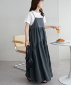 【ディスコート/Discoat】の《新色追加》【WEB限定】ラウンドティアードキャミワンピース グレー|ID: prp329100004799914 ipo3291000000035179420