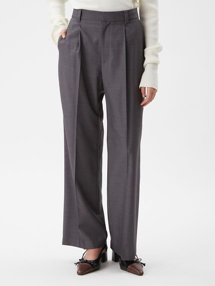 【ミラオーウェン/Mila Owen】のセンタープレスパンツ インテリア・キッズ・メンズ・レディースファッション・服の通販 founy(ファニー) 　ファッション　Fashion　レディースファッション　Fashion for Women　パンツ　Pants & Trousers　ストレート　Straight, Straight Cut　スマート　Smart, Elegant　センター　Center, Center Line　ベーシック　Basic, Essential　モダン　Modern, Contemporary　ワイド　Wide, Wide Fit　人気　Popular, Best Seller　定番　Standard, Basic Item　GRY[006]|ID: prp329100004799919 ipo3291000000034824556