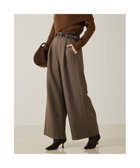 【カリテ/qualite】の【大人のワイドパンツ】ウーリッシュツイルパンツ 人気、トレンドファッション・服の通販 founy(ファニー) ファッション Fashion レディースファッション Fashion for Women パンツ Pants & Trousers バランス Balance, Style Balance ワイド Wide, Wide Fit エレガント 上品 Elegant 冬 Winter / This Winter thumbnail モカ|ID: prp329100004799934 ipo3291000000034824659