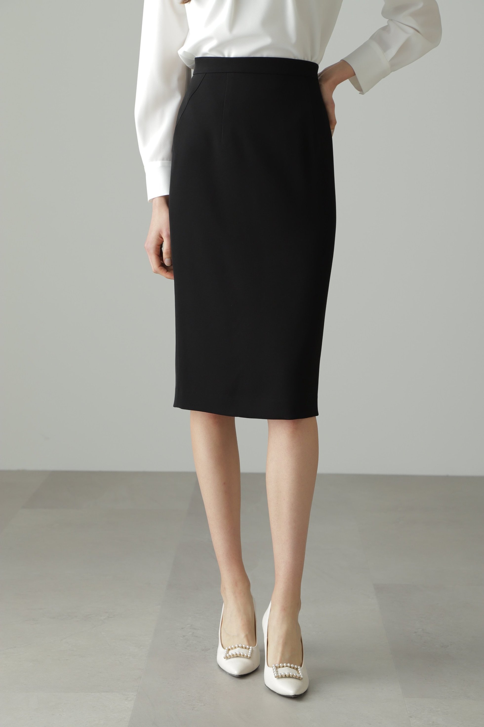 【ピンキーアンドダイアン/Pinky&Dianne】のハイツイストセットアップスカート インテリア・キッズ・メンズ・レディースファッション・服の通販 founy(ファニー) ファッション Fashion レディースファッション Fashion for Women セットアップ Matching Sets スカート・ミニ/ミディ/マキシ Skirts / Mini, Midi & Maxi Skirts ストレッチ Stretch, Stretchy Fabric タイトスカート Pencil Skirt, Tight Skirt ダブル Double, Double-Breasted バランス Balance, Style Balance エレガント 上品 Elegant 定番 Standard, Basic Item ブラック|ID: prp329100004799949 ipo3291000000034824746