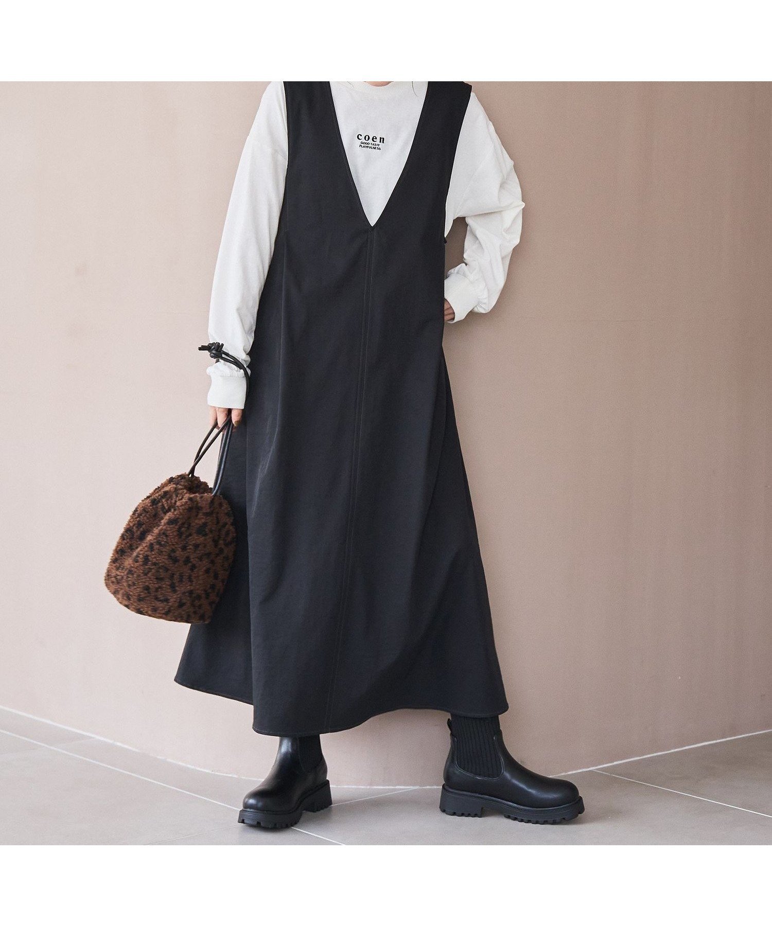 【コーエン/COEN】のポリツイル ジャンスカ 人気、トレンドファッション・服の通販 founy(ファニー) ファッション Fashion レディースファッション Fashion for Women インナー Innerwear 秋 Autumn カットソー Cut and Sewn Top バランス Balance, Style Balance フロント Front, Front Design リラックス Relax, Relaxed Fit ロング Long, Long-Length おすすめ Recommended / Our Picks エレガント 上品 Elegant other-1|ID: prp329100004799963 ipo3291000000034923877