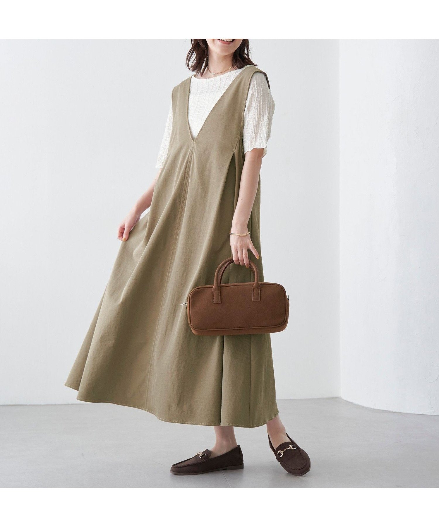 【コーエン/COEN】のポリツイル ジャンスカ インテリア・キッズ・メンズ・レディースファッション・服の通販 founy(ファニー) ファッション Fashion レディースファッション Fashion for Women インナー Innerwear 秋 Autumn カットソー Cut and Sewn Top バランス Balance, Style Balance フロント Front, Front Design リラックス Relax, Relaxed Fit ロング Long, Long-Length おすすめ Recommended / Our Picks エレガント 上品 Elegant BEIGE|ID: prp329100004799963 ipo3291000000034923883