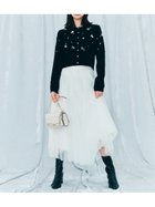 【セルフォード/CELFORD】のシアーチュールスカート 人気、トレンドファッション・服の通販 founy(ファニー) ファッション Fashion レディースファッション Fashion for Women スカート Skirts おすすめ Recommended / Our Picks ウェーブ Wavy Pattern サテン Satin, Glossy Fabric ストレート Straight, Straight Cut スマート Smart, Elegant チュール Tulip, Tulip Motif ヘムライン Hemline, Bottom Cut エレガント 上品 Elegant 無地 Plain, Solid Color thumbnail IVR[003]|ID: prp329100004799980 ipo3291000000034824878