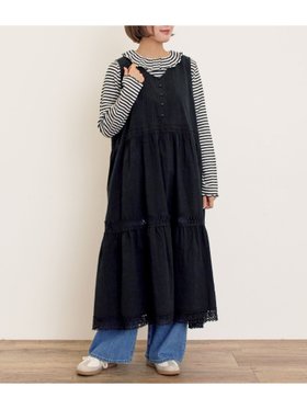 【サマンサモスモス/Samansa Mos2】の【S/Mサイズ】レースティアードノースリーブワンピース 人気、トレンドファッション・服の通販 founy(ファニー) ファッション Fashion レディースファッション Fashion for Women ワンピース Dresses おすすめ Recommended / Our Picks カットソー Cut and Sewn Top ティアード Tiered, Tiered Style ペチコート Petticoat, Underskirt レース Lace, Lace Fabric |ID:prp329100004799981