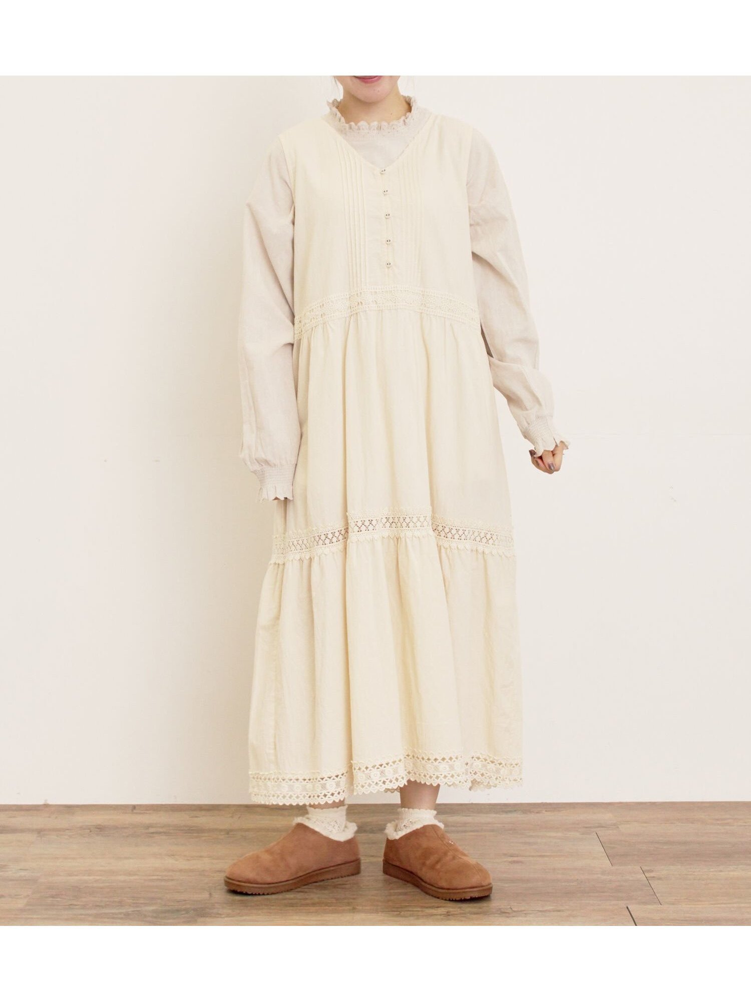 【サマンサモスモス/Samansa Mos2】の【S/Mサイズ】レースティアードノースリーブワンピース インテリア・キッズ・メンズ・レディースファッション・服の通販 founy(ファニー) ファッション Fashion レディースファッション Fashion for Women ワンピース Dresses おすすめ Recommended / Our Picks カットソー Cut and Sewn Top ティアード Tiered, Tiered Style ペチコート Petticoat, Underskirt レース Lace, Lace Fabric キナリ|ID: prp329100004799981 ipo3291000000034824884