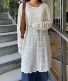 【チャオパニックティピー/CIAOPANIC TYPY】のシアーレースチュニックワンピース オフホワイト|ID: prp329100004799986 ipo3291000000035168983