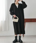 【ラナン/Ranan】のディープVネックニットワンピース 人気、トレンドファッション・服の通販 founy(ファニー) ファッション Fashion レディースファッション Fashion for Women ワンピース Dresses ニットワンピース Knit Dresses インナー Innerwear エレガント 上品 Elegant thumbnail ブラック|ID: prp329100004799991 ipo3291000000034824924