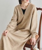 【ラナン/Ranan】のディープVネックニットワンピース 人気、トレンドファッション・服の通販 founy(ファニー) ファッション Fashion レディースファッション Fashion for Women ワンピース Dresses ニットワンピース Knit Dresses インナー Innerwear エレガント 上品 Elegant thumbnail ベージュ|ID: prp329100004799991 ipo3291000000034824926