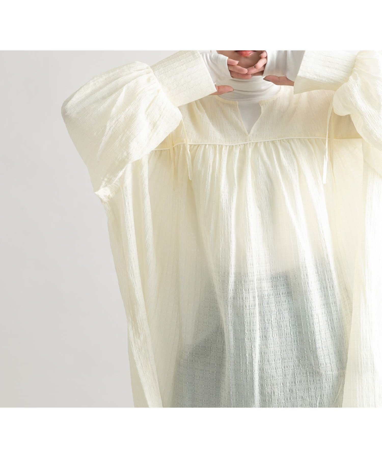 【ケービーエフ/KBF / URBAN RESEARCH】のドロストスリーブミニワンピース インテリア・キッズ・メンズ・レディースファッション・服の通販 founy(ファニー) ファッション Fashion レディースファッション Fashion for Women ワンピース Dresses 2024年 2024 2024-2025秋冬・A/W Autumn/Winter 2024–25 AW24–25 冬 Winter / This Winter おすすめ Recommended / Our Picks インナー Innerwear カフス Cuff Design ショート Short, Short Length デニム Denim, Jeans Material ドローコード Drawcord, Drawstring Cord ボトム Bottoms, Lower Wear ロング Long, Long-Length A/W・秋冬 Autumn/Winter IVORY|ID: prp329100004799995 ipo3291000000034824949