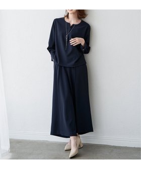 【イッカ/ikka】の【フォーマル対応/2点セット】GOKU楽 長袖フレアセット 人気、トレンドファッション・服の通販 founy(ファニー) ファッション Fashion レディースファッション Fashion for Women トップス・カットソー Cut & Sew Tops カットソー Cut and Sewn Top シンプル Simple, Minimal ジャケット Jacket, Outerwear ジョーゼット Georgette, Semi-Sheer Fabric ストレッチ Stretch, Stretchy Fabric セットアップ Set-Up, Coordinated Outfit フォーマル Formal, Dressy フレア Flare, Flared ボトム Bottoms, Lower Wear エレガント 上品 Elegant ビジネス 仕事 通勤 Business / Work / Commuting 長袖 Long Sleeve, Full Sleeve |ID:prp329100004800000