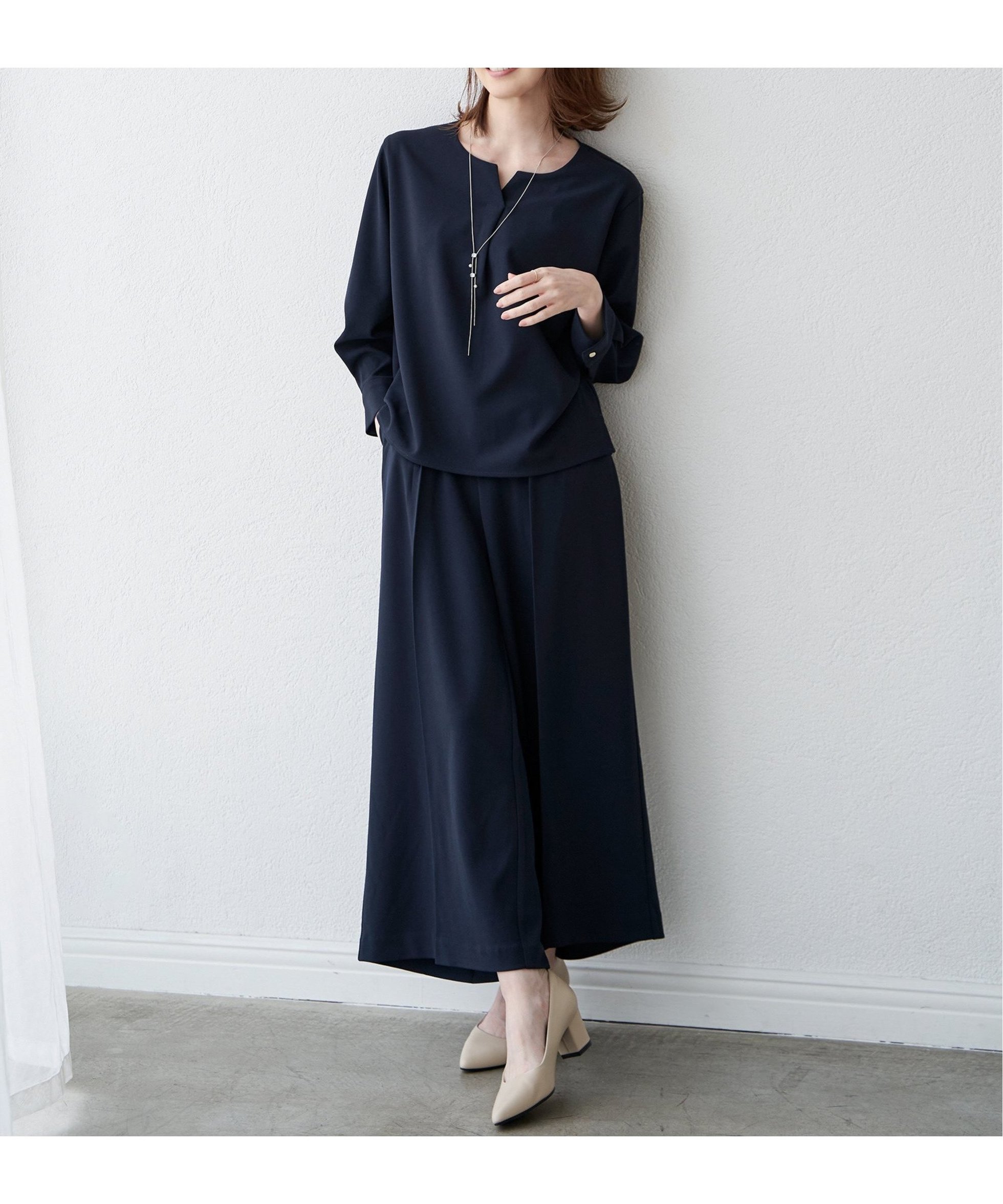 【イッカ/ikka】の【フォーマル対応/2点セット】GOKU楽 長袖フレアセット 人気、トレンドファッション・服の通販 founy(ファニー) ファッション Fashion レディースファッション Fashion for Women トップス・カットソー Cut & Sew Tops カットソー Cut and Sewn Top シンプル Simple, Minimal ジャケット Jacket, Outerwear ジョーゼット Georgette, Semi-Sheer Fabric ストレッチ Stretch, Stretchy Fabric セットアップ Set-Up, Coordinated Outfit フォーマル Formal, Dressy フレア Flare, Flared ボトム Bottoms, Lower Wear エレガント 上品 Elegant ビジネス 仕事 通勤 Business / Work / Commuting 長袖 Long Sleeve, Full Sleeve other-1|ID: prp329100004800000 ipo3291000000034824965