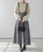 【ラジュール/Lajour】のツイード調ジャンパースカート 人気、トレンドファッション・服の通販 founy(ファニー) ファッション Fashion レディースファッション Fashion for Women スカート Skirts クラシカル Classical, Vintage-Inspired シルバー Silver, Metallic Silver ツイード Twill, Twill Weave フロント Front, Front Design thumbnail グレーチェック|ID: prp329100004800003 ipo3291000000034948728